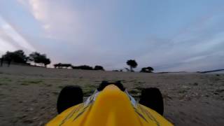 Pirate Razor t2m & Mad Bug kyosho on the beach at dusk