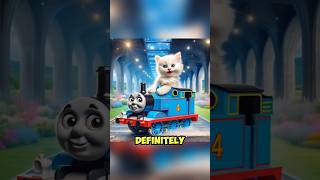 Turns out the cat is the Thomas train driver #catlover #cat #cats #catvideos #catshorts