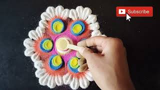 colourful rangoli design||kolamrangoli||festival rangoli||rangoli design||@Shital_ART_