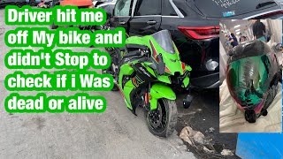 Mercedes hit me off my bike and didn't stop to check if i was ok hit and run