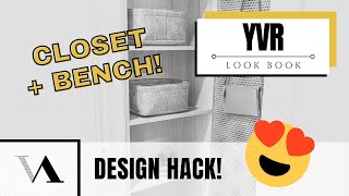 Entry Closet (and Bench) Design Hack 😍 #shorts