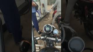 Royal Enfield Meteor 350 Mileage Test with regular petrol #royalenfield #meteor350 #mileage_test