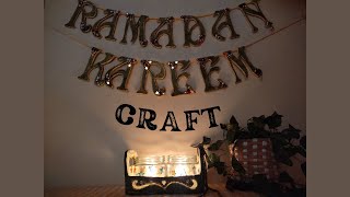 Ramadan Decor Craft / Cardboard tray making at home /  Easy Ramadan Decoration Ideas #homemitra