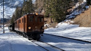 Die BB 81 beim Umfahren in Stablini