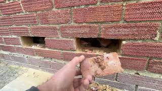 💦 Do you have rising damp? Absolutely not, just a ton of rubble and wet cavity wall insulation!