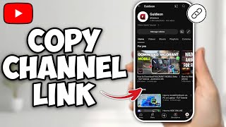 How to Copy Your YOUTUBE CHANNEL LINK - Tutorial