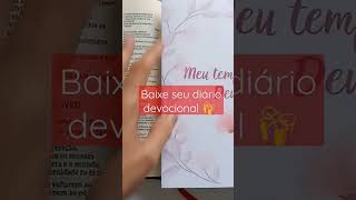 Diário Devocional para baixar e ter seu tempo com Deus