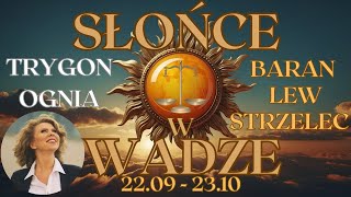 Słońce w Wadze☀️22.09.- 23.10. — Trygon ognia - Baran, Lew i Strzelec