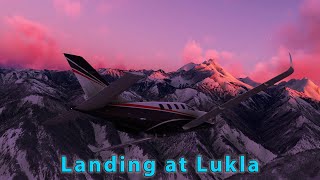 Landing at Lukla