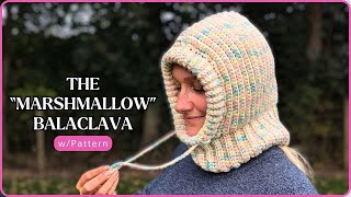 БАЛАКЛАВА MARSHMALLOW | Учебник по вязанию балаклавы крючком | Выкройка балаклавы