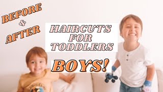 TODDLER HAIRCUTS! | Lake and Reef's Hair TRANSFORMATION!