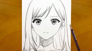 Anime Sketch: How to Draw a Beautiful Anime Girl | Step-by-Step Art Process