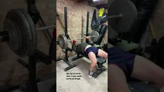 Close Grip Bench Press MISS 167.5kg - 27th July 2021