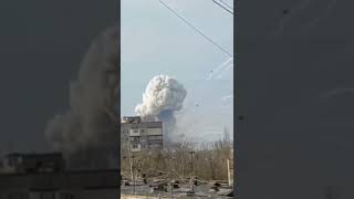 The military airfield in Melitopol (Zaporozhye region) Ukraine 🇺🇦  blown #latest #ukraine #live