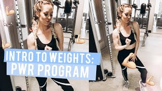 INTRO TO WEIGHT TRAINING FT. PWR PROGRAM | LifeOfMeganandLiz