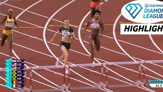 Bol Secures 4th Gold Athletic Women's 400m Hurdles Race Diamond League Brussels 2024 Highlights