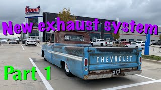 New exhaust system on my 1966 C10 part 1 road trip to summitracing