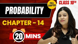 PROBABILITY in 20 Mins | Complete Chapter Mind - Map | Class 10 ICSE MATHS