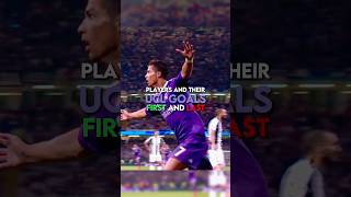 Players and their first and last UCL goals (Part 1) | #football #youtubeshorts #trending