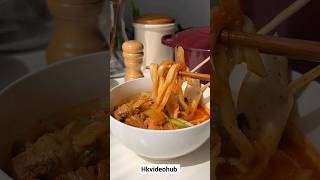 Kimchi udon Noodles soup🍜 #shorts #ontrending #trending