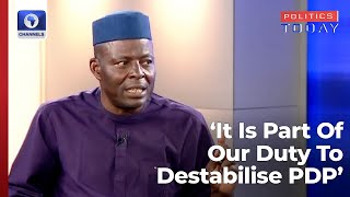 It Is Part Of Our Duty To Destabilise PDP, Says An APC Chieftain Cletus Obun  Politics Today