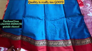 narayanpet elephant boarder sarees review / purchased from LALITHA VIDHATRI || 💯