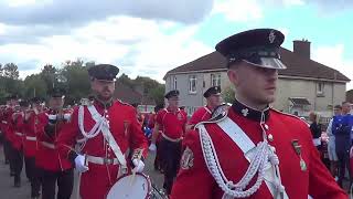 Lisburn Young Defenders Leading Central Scotland Airdrie Orange Walk 2024 #marchingband #orange #lyd