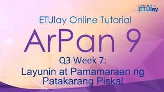 Layunin at Pamamaraan ng Patakarang Piskal || Grade 9 Araling Panlipunan || Quarter 3 Week 7