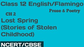 Lost Spring (Stories of Stolen Childhood)  Class 12 English Flamingo