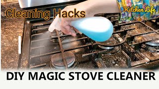 DIY Magic Stove Cleaner  Easy Grease Cleaning Hacks Tips