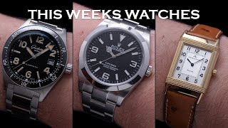 This Weeks Watches - Rolex Explorer 1, Glashütte Original SeaQ, 18ct JLC Reverso & More [Episode 71]