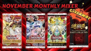 November Monthly Mixer! Yugioh! Pack Opening + Giveaway