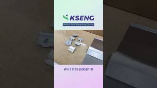 Unboxing Kseng Ballast Roof Mount System! ✨ Pre-assembled to save construction time and costs.#solar