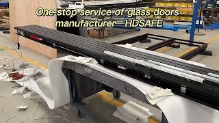 Hdsafe Automatic Synchronous Sliding Glass Doors track