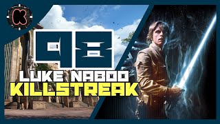 Star Wars battlefront 2. luke Naboo 98 killstreak.