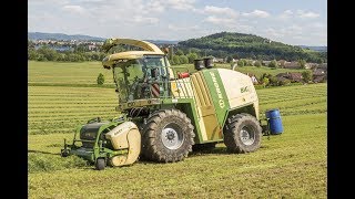 Senáže 2017 - Krone big x 700 + New Holland damage engine