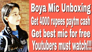 Boya Mic Unboxing || Get mic for free || Snaptube: Earning App || Tech Divya