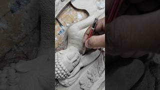 Gautam Buddha clay art/ relief/ modelling #art #clayart #clay #sculpture