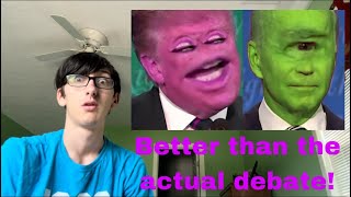 BETTER THAN THE ACTUAL DEBATE! [YTP] President Evil 2: America Loses The Game reaction