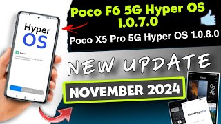 Poco F6 5G HyperOs 1.0.7.0 New Update | Poco X5 Pro 5G HyperOs 1.0.,8.0 Update | Hyperos 2.0