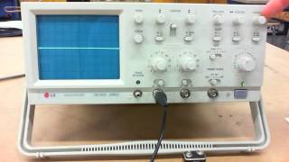 Setting up the Oscilloscope