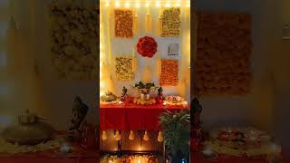 Diwali decoration idea with flowers and lights.#diwali#diwalidecoration #diwalispecial#shortsvideo