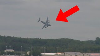 A Plane Turning on Its Reverse Thrusters in the Middle of a Flight