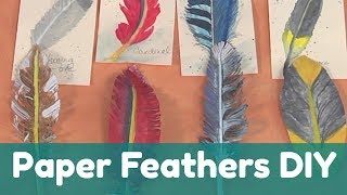 Paper Feathers DIY