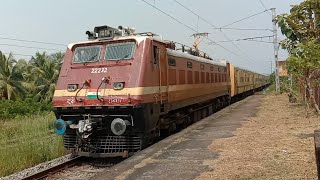 Mangalore Coimbatore Intercity Superfast spl skipping Kalanad Halt |ED WAP4 22232 | INDIAN RAILWAYS