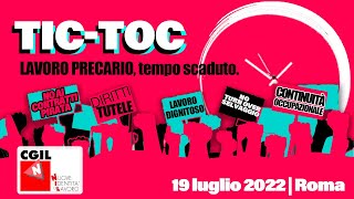 TIC-TOC. LAVORO PRECARIO, TEMPO SCADUTO