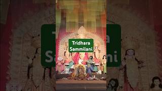 Tridhara Sammilani #youtubeshorts #durgapuja2024 #durgapuja #kolkatafestival #tridhara #durga