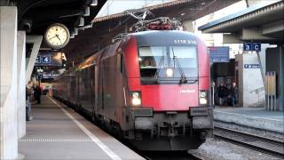 Railjet Departure at Zurich with MEGA Taurus Sound [Full HD]