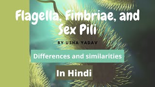 Differences vs. Similarities in case of Flagella, Fimbriae and Sex-pili || microbiology