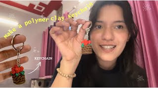 Making Polymer Clay Keychain 🌹| Recreating my old creation - Clay art vlog || THE ART ABODE #viral